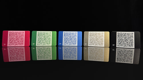 QR Contact Card - Laser-Engraved, Anodized Aluminum