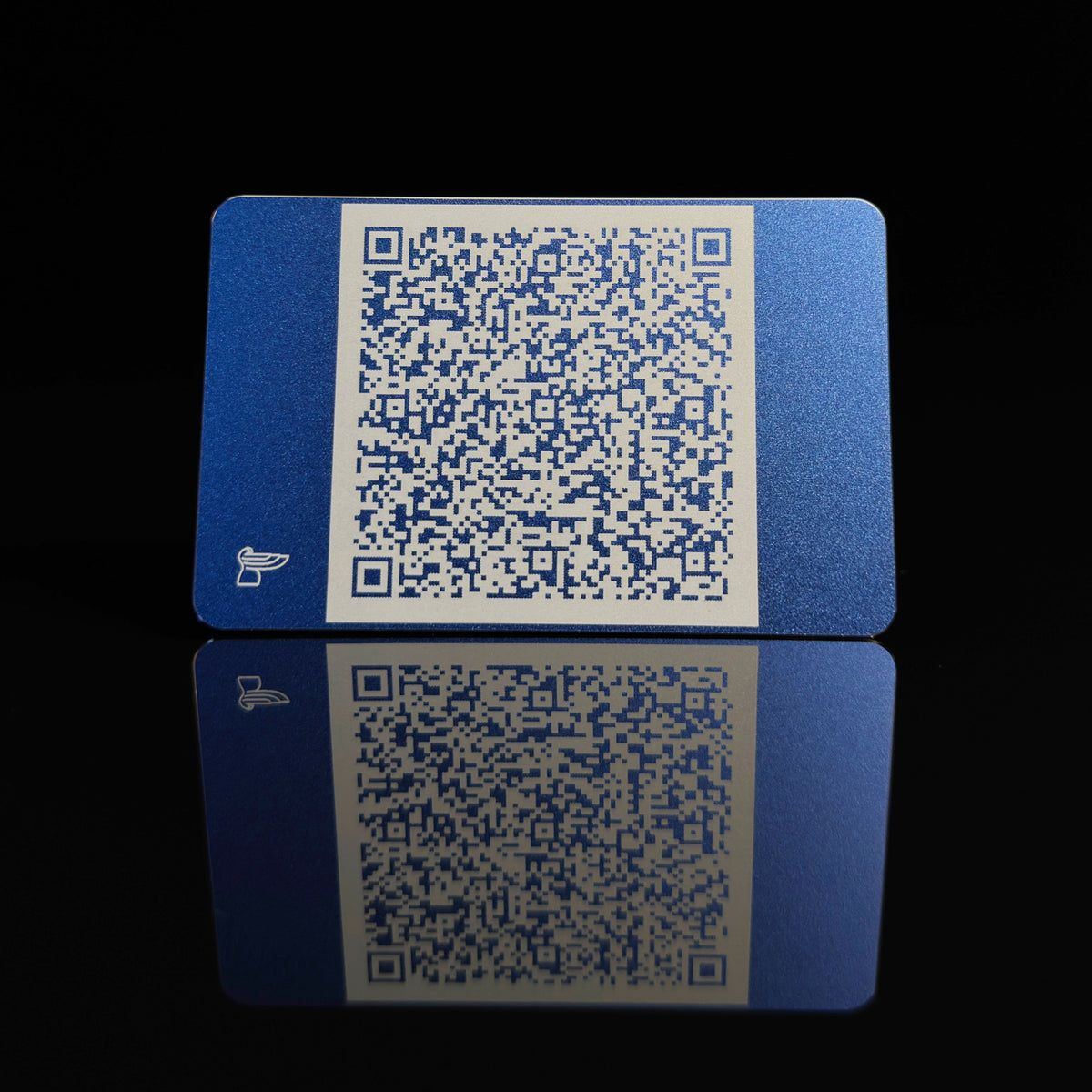 QR Contact Card - Laser-Engraved, Anodized Aluminum