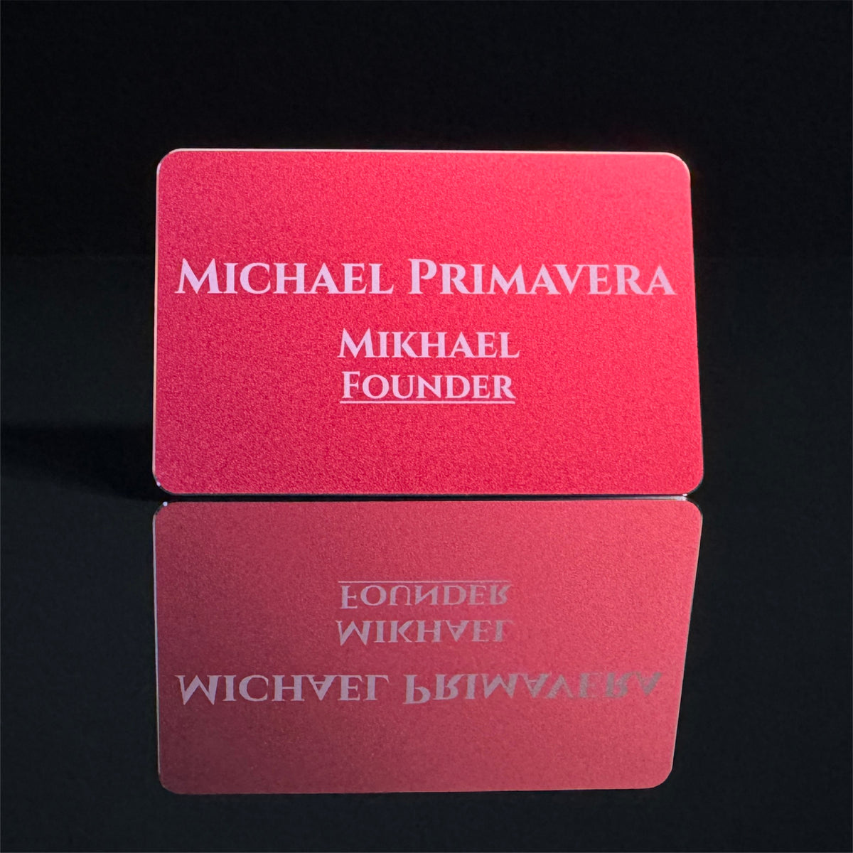 QR Contact Card - Laser-Engraved, Anodized Aluminum