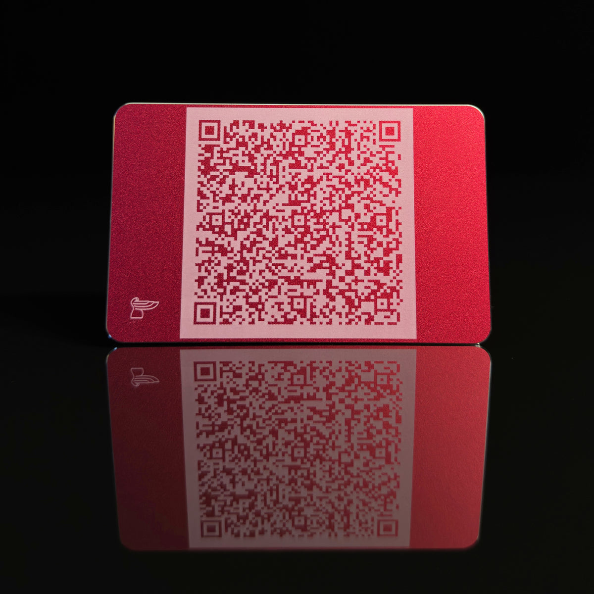 QR Contact Card - Laser-Engraved, Anodized Aluminum