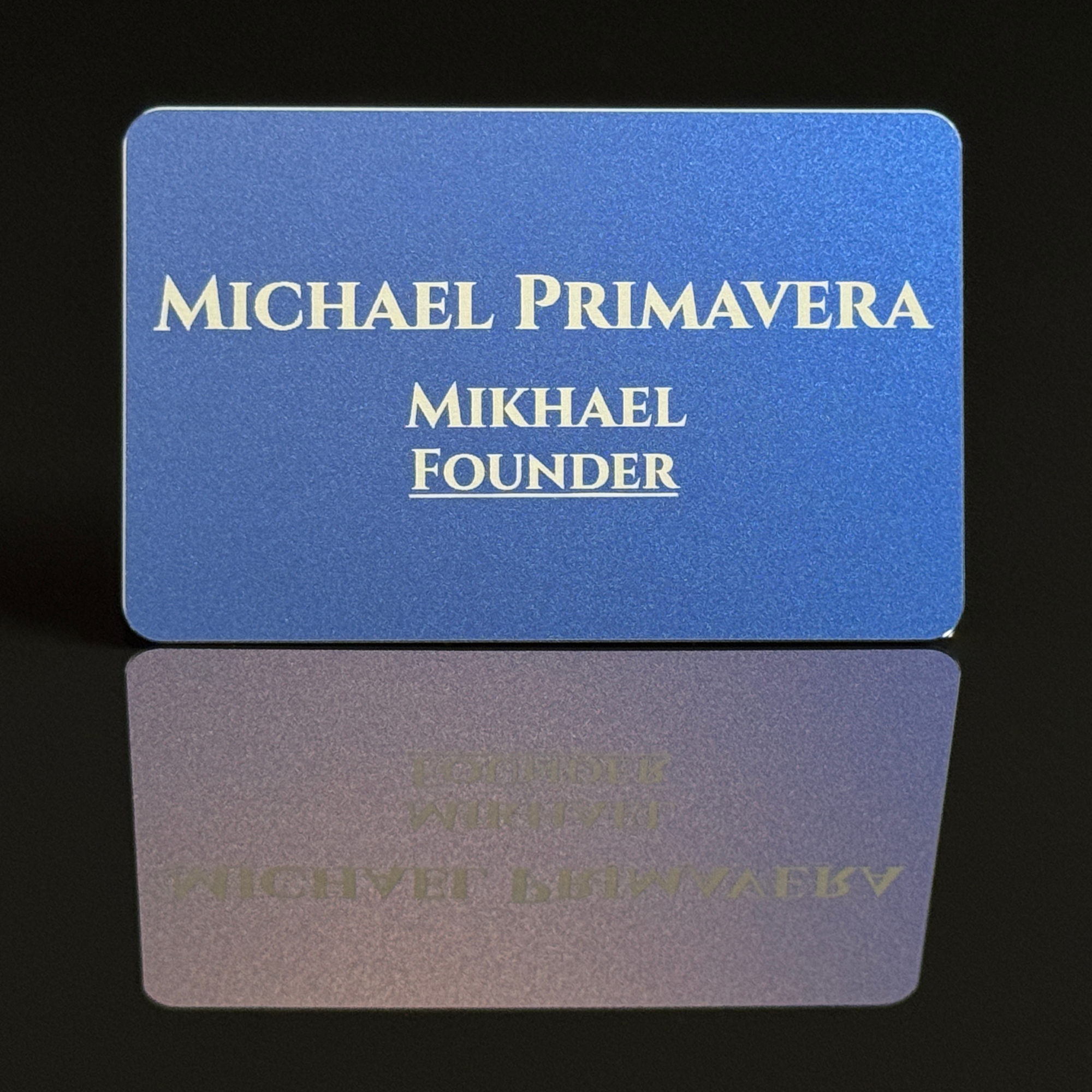 One Card - Blue Aluminum